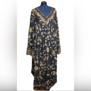 WAYWARD FANCIES E-SHAKTI Floral Print Georgette Tier Dress Fairycore Boho Whimsy